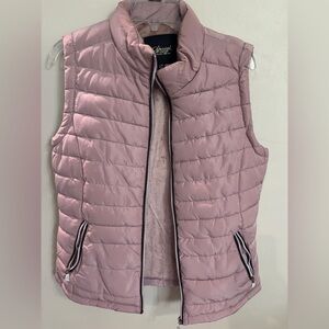Special One Premium Selection Pink Puffer Vest with Zipper Pockets
